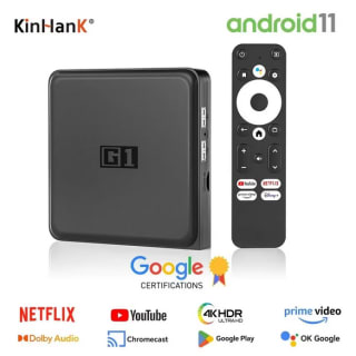 G1 Smart TV Box Google Certified Amlogic S905X4-j 4+32GB, 4K HDR 10+/Dolby Vision por 48,74€
