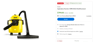 Aspiradora Karcher Multifuncional con descuento en Walmart