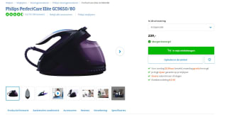 Philips PerfectCare Elite Strijkijzer nu voor €239 bij coolblue