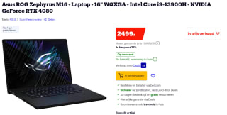 ASUS ROG Zephyrus M16 GU604VZ-NM008W 16" voor 499 bij Bol.com