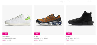 30% extra kassa korting op de sale tot 84% korting bij Sneakerbaas