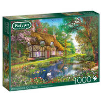 Falcon puzzel Waterside Cottage - Legpuzzel - voor €10,95 bij Intertoys