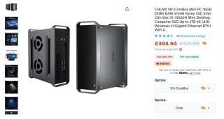 CHUWI 5th CoreBox Mini PC 16GB DDR5 RAM 512GB Nvme SSD Intel 13th Gen i5-13500H por 335,35€
