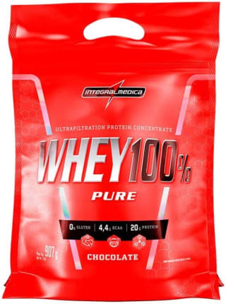 Whey Protein 100% Pure de 907g da Integralmedica - R$ 116,95