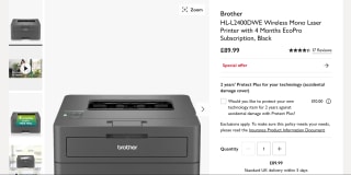 Brother HL-L2400DWE Wireless Mono Laser Printer - £89.99