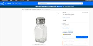 Set de 12 Pcs de Salero DeChef 2 Oz por $9.990