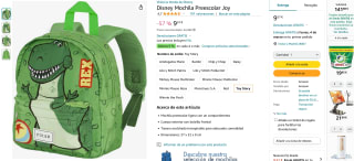 Mochila Disney Pixar Rex por 9,57€