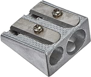 Herlitz Fancy - 1 Sacapuntas Doble de Metal con Doble Agujero para Lapiceros por 0,84€.
