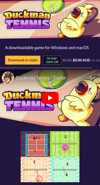 Juego PC Duckman Tennis Gratis