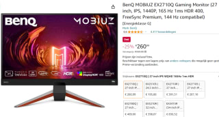 BenQ - Gaming Monitor EX2710Q voor €260,99 bij Amazon