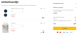 1+1 gratis op huishoud fournituren bij HEMA