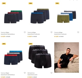 Merk ondergoed met 50% korting