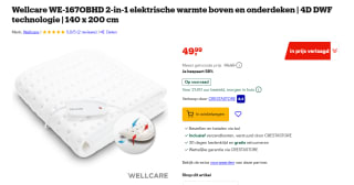 Cresta Wellcare 2-in-1 Onder-/Bovendeken warmteonderdeken voor €49,99 bij Bol