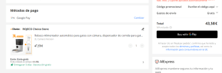 Robeco-Alimentador automático para gatos con cámara por 43,58€