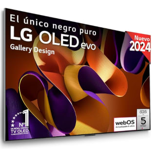 Televisor LG OLED65G45LW, 65", OLED EVO* 4K, Serie G4, Smart TV, WebOS24, Procesador a11, Dolby Vision, Dolby Atmos, webOS 24, 3840X2160,TV Gaming, 144 Hz por 1574.04€