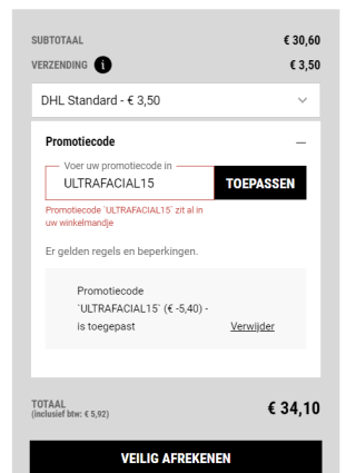 Kiehls kortingscode voor 15% op de Ultra Facial Collectie