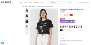 Polera Fun Artpor para mujer por $4.000