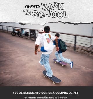 15€ descuento por compras de 75€ en selección vuelta al cole desde DC