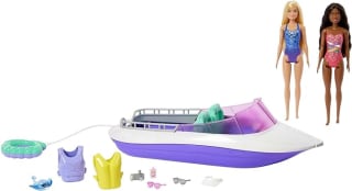 Barbie Mermaid Power Barco que flota con dos muñecas Malibu y Brooklyn con bañador por 21,20€