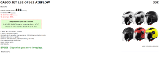 Casco Jet Airflow LS2 OF562 por 33€