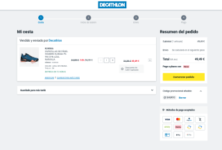 Zapatillas Kuikma PS 990 Dyn de Padel azul naranja por 49,49€