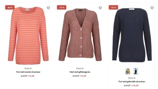 Diverse dames truien vanaf €9,99 bij Wenz