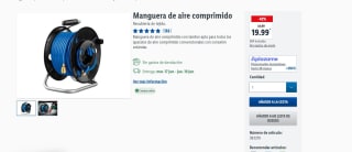 Manguera de aire comprimido Estándar 20M Manguera Ø 6 por 19,99€