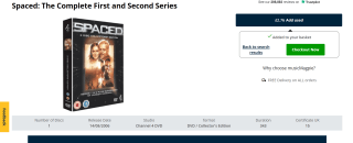 Spaced: The Complete First and Second Series DVD (Used) - £2.76