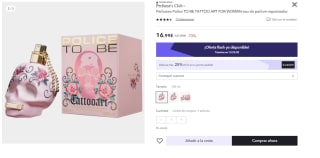 Perfume Police TO BE TATTOO ART FOR WOMAN por 12.74€