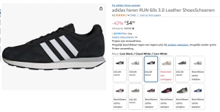 Adidas RUN 60s 3.0 Sneakers voor €34,99 bij Amazon