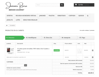 1 kg Jamón de bellota 100% ibérico loncheado al vacío en 10 sobres por solo 69,95€