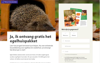 Gratis egelhuispakket van Natuurmonumenten