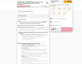 Estancia 1 noche el Hotel Disney's Davy Crockett Ranch® con entradas a Disneyland parís por 221€ pxp 2pm