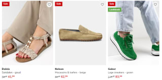 2e paar Sale schoenen voor €10 of 30% korting op één paar bij Nelson