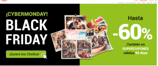 CYBER MONDAY Código hasta 60% Descuento fotos Álbumes y calendarios con Fotoprix
