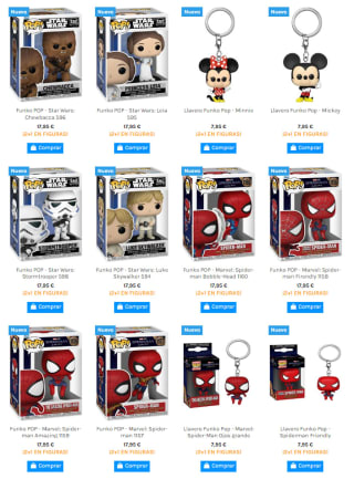 3x2 en todos los Funko Pop
