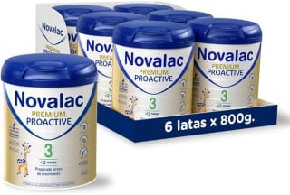 6 botes Novalac Premium Proactive 3 Leche de Continuación 1-3 Años 800 g por 30,29€