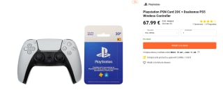 Playstation PSN Card 20€ + Dualsense PS5 Wireless Controller por 67,99€