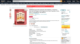 Pack 3 Crema solar SPF 50 HAWAIIAN Tropic por 20,88€