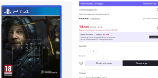 Videojuego Death Stranding para PlayStation 4 por tan sólo 7,25€