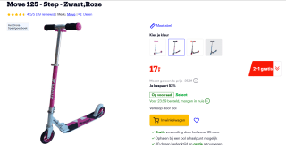 Move 125 Step in Roze voor €17 bij Bol