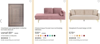 4 halen 3 betalen bij Beliani