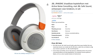 JBL JR460 NC Hoofdtelefoon voor €35,58 bij Amazon