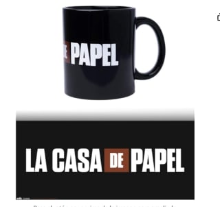 Taza de Desayuno de cerámica Logo La Casa de Papel Grupo Erik por 4,10€