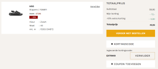 10% extra korting op de sale bij Van den Assem