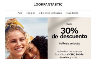 Hasta 30% de descuento seleccionados lookfantastic