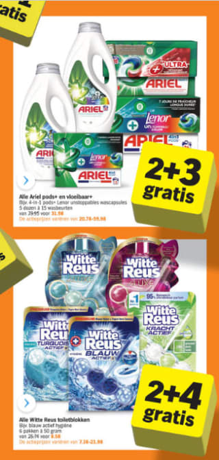 Albert Heijn Giga Gratis week met veel producten 2+3 gratis
