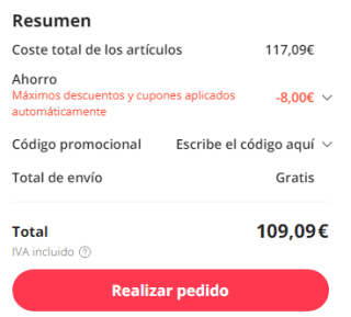 Xiaomi Redmi 12, versión Global 8GB+256GB por 109,09€