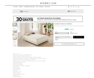 Colchón Premium Cashmere varias medidas desde 104,50€ en Mobelium