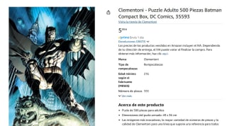 Puzzle marca Clementoni Batman de 500 Piezas por 5,99€